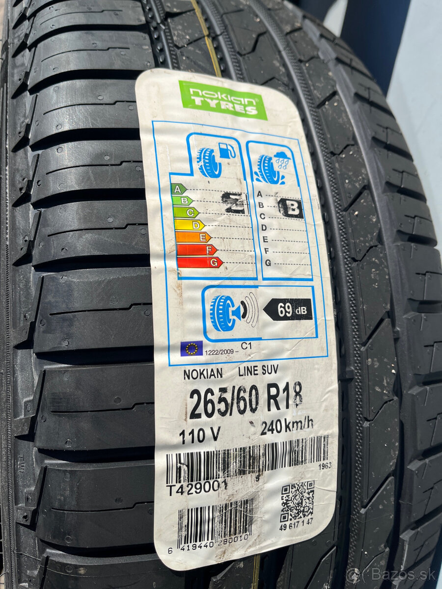 Letne pneu Nokian Line SUV 265/60 R18 110V - 2