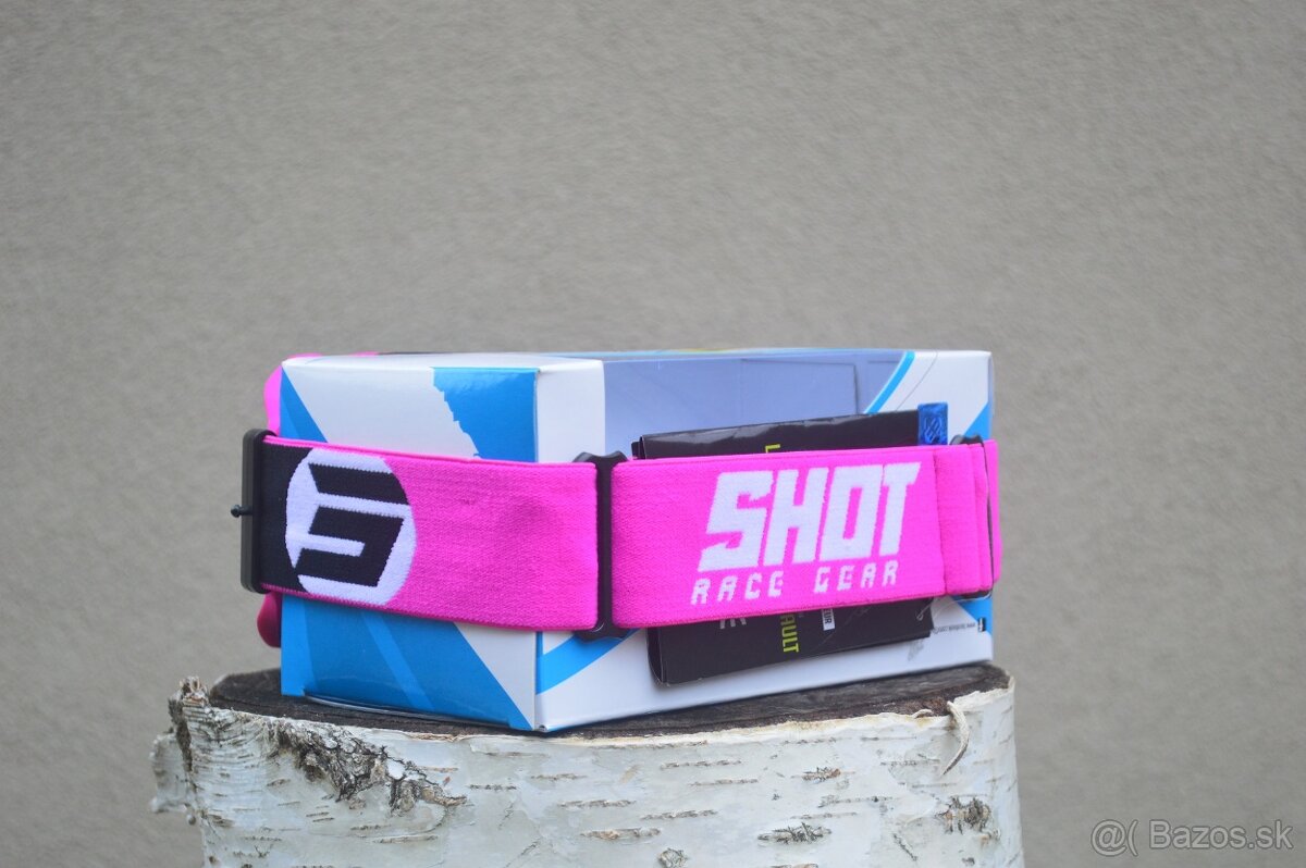 SHOT okuliare ružové fluo čierne biele - 2