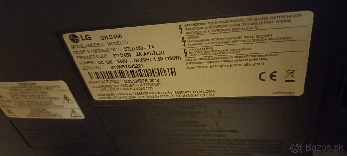 Predam LCD TV LG 37LD450 - 2