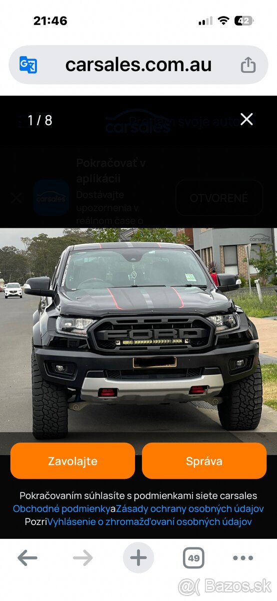 Ford Ranger zásterky - 2