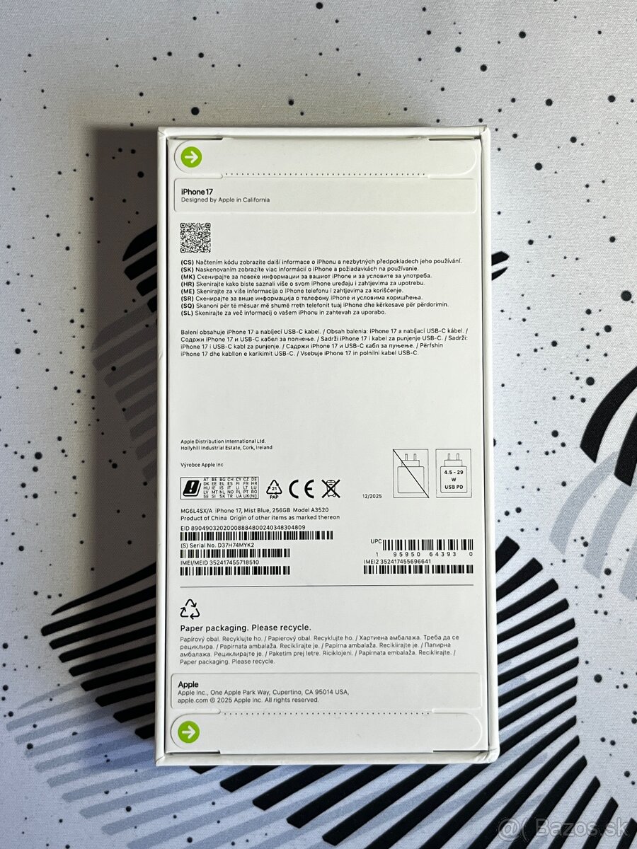 iPhone 17 256gb Nerozbalený - 2
