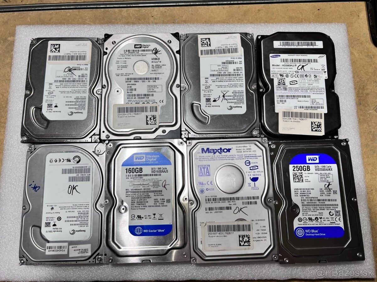 160gb HDD 3,5 SATA harddisk vhodný do počítača. - 2