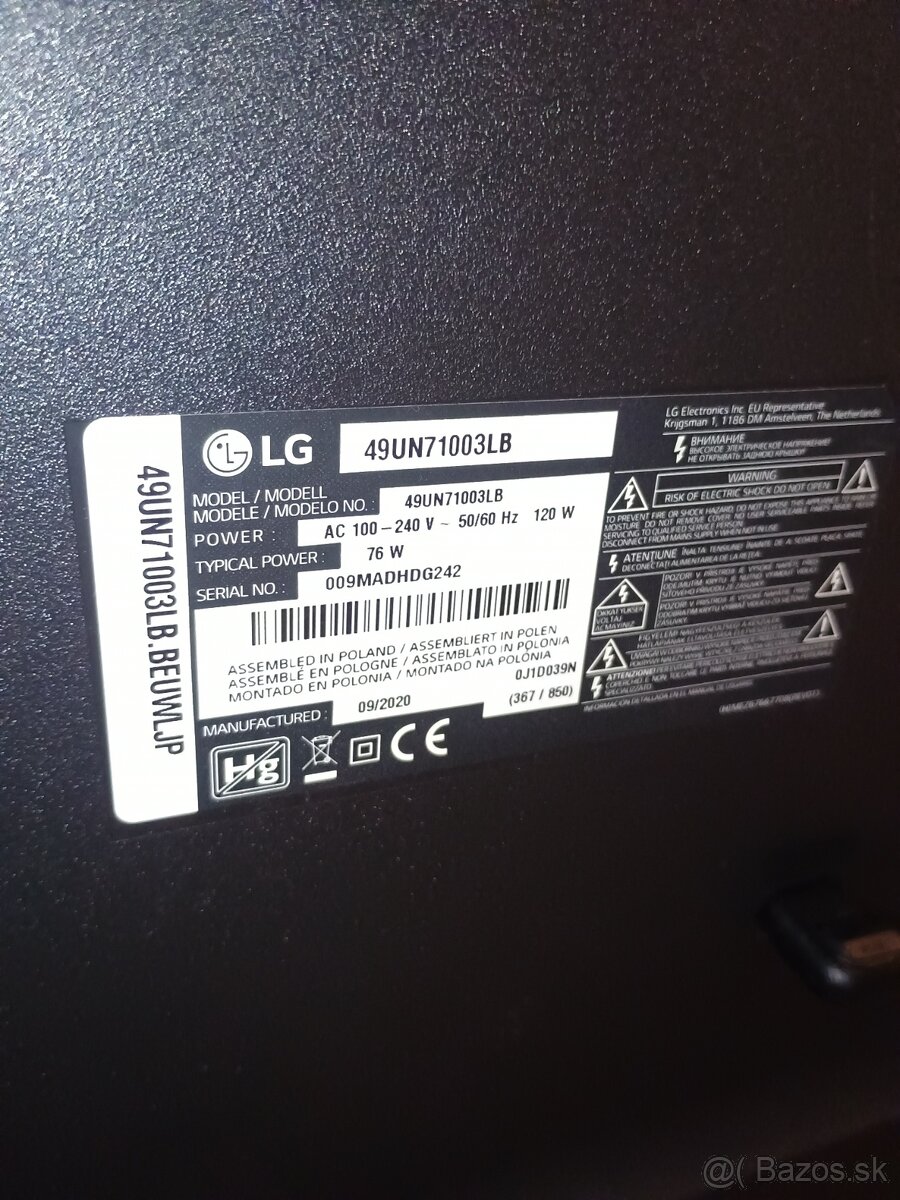 49" LG 49UN71003LB - 2