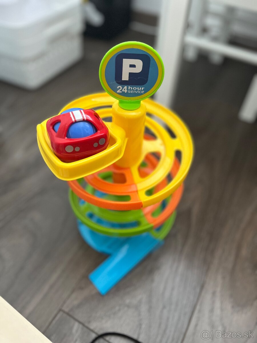 Autickova draha detska hracka spirala plus 1 auticko - 2