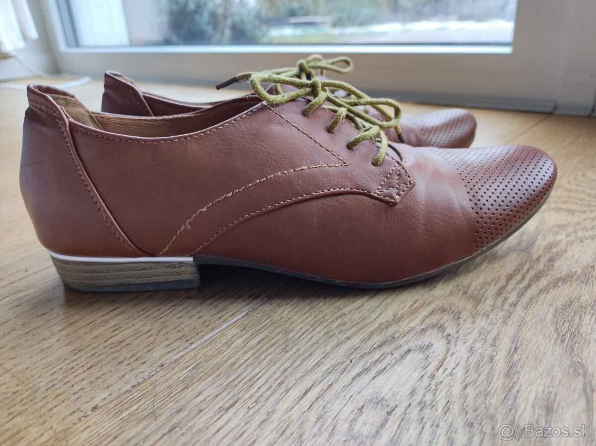 Hnedé topánky 39 - 2