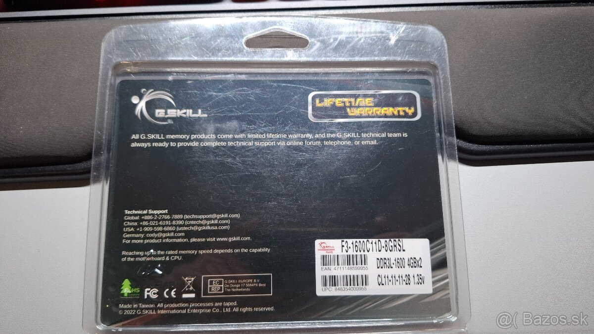 Notebook RAM - G.Skill DDR3 8GB (2x4GB) - 2