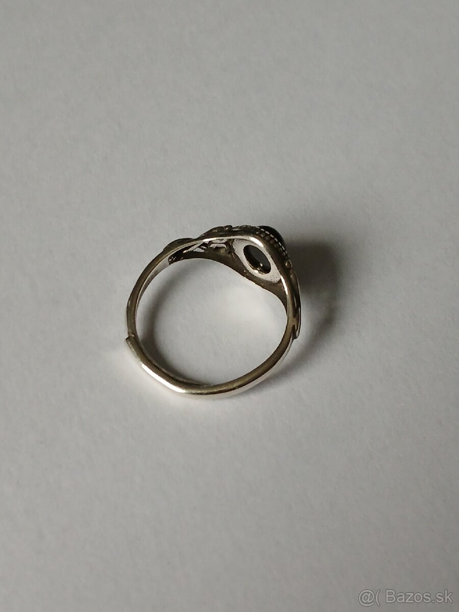 Vintage prsteň strieborný - 2