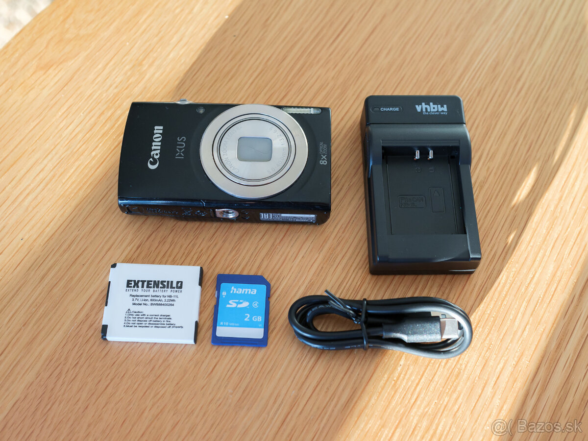 Canon IXUS 185 čierny - 2