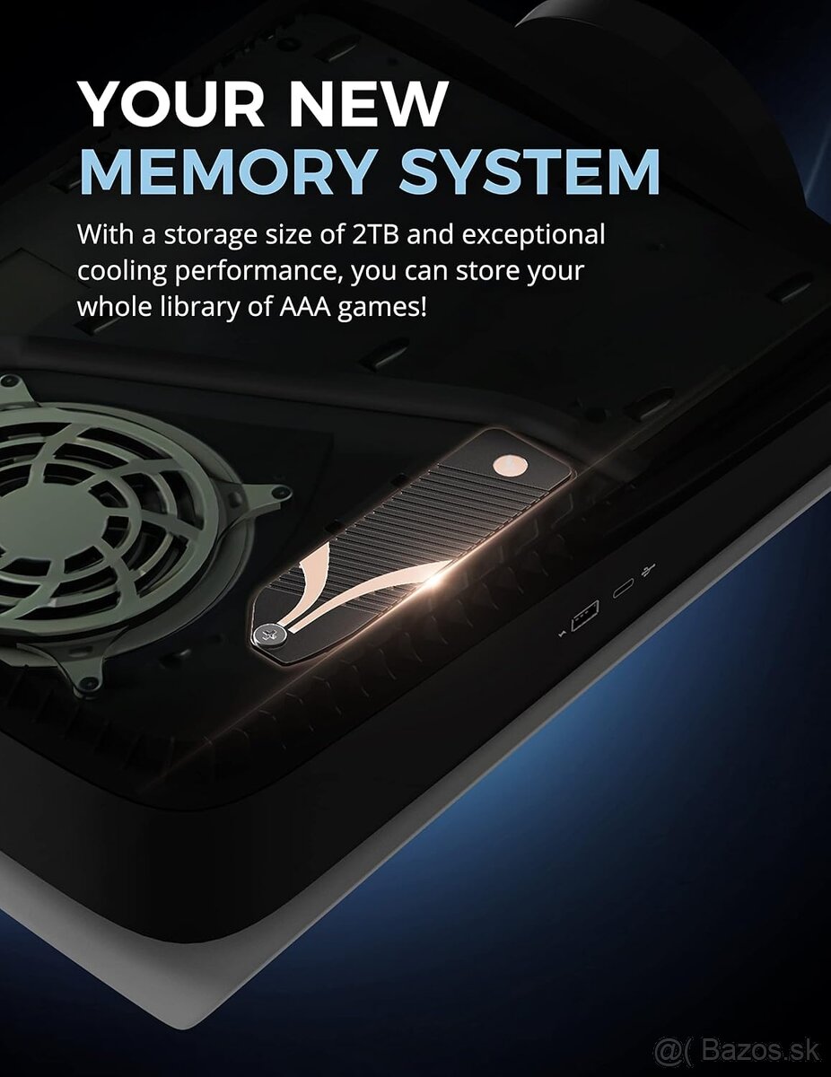 PS5 chladic SSD Sabrent SB-PSHS - 2