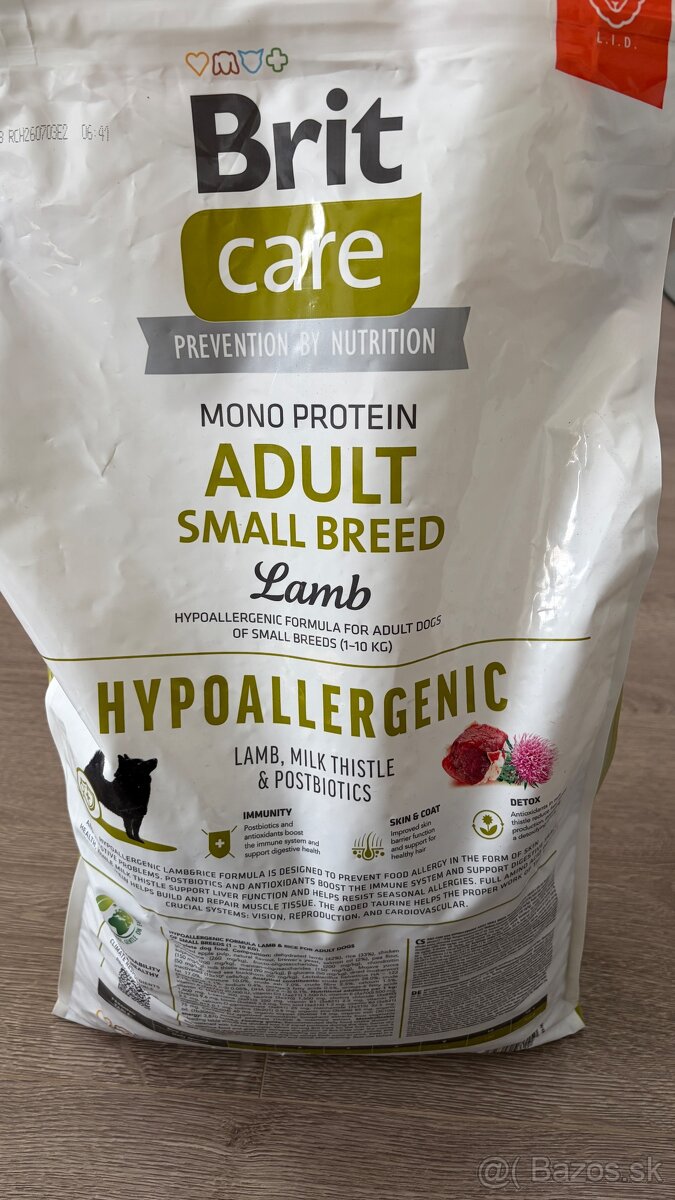 Predám 7kg granule pre psa Brit Care - 2