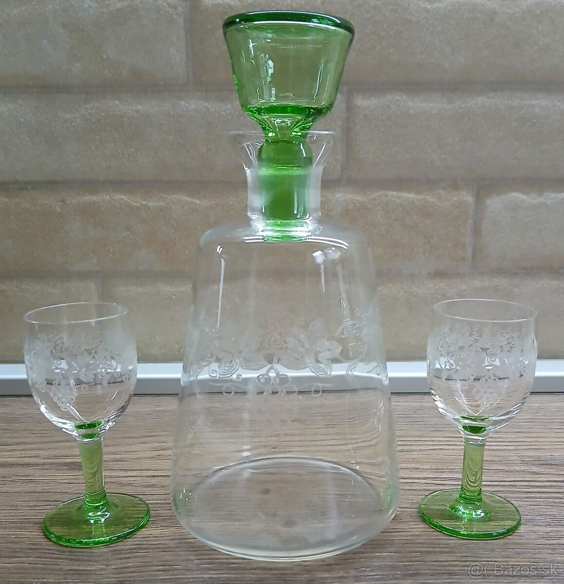 Retro karafa + 2 štamperlíky - 2