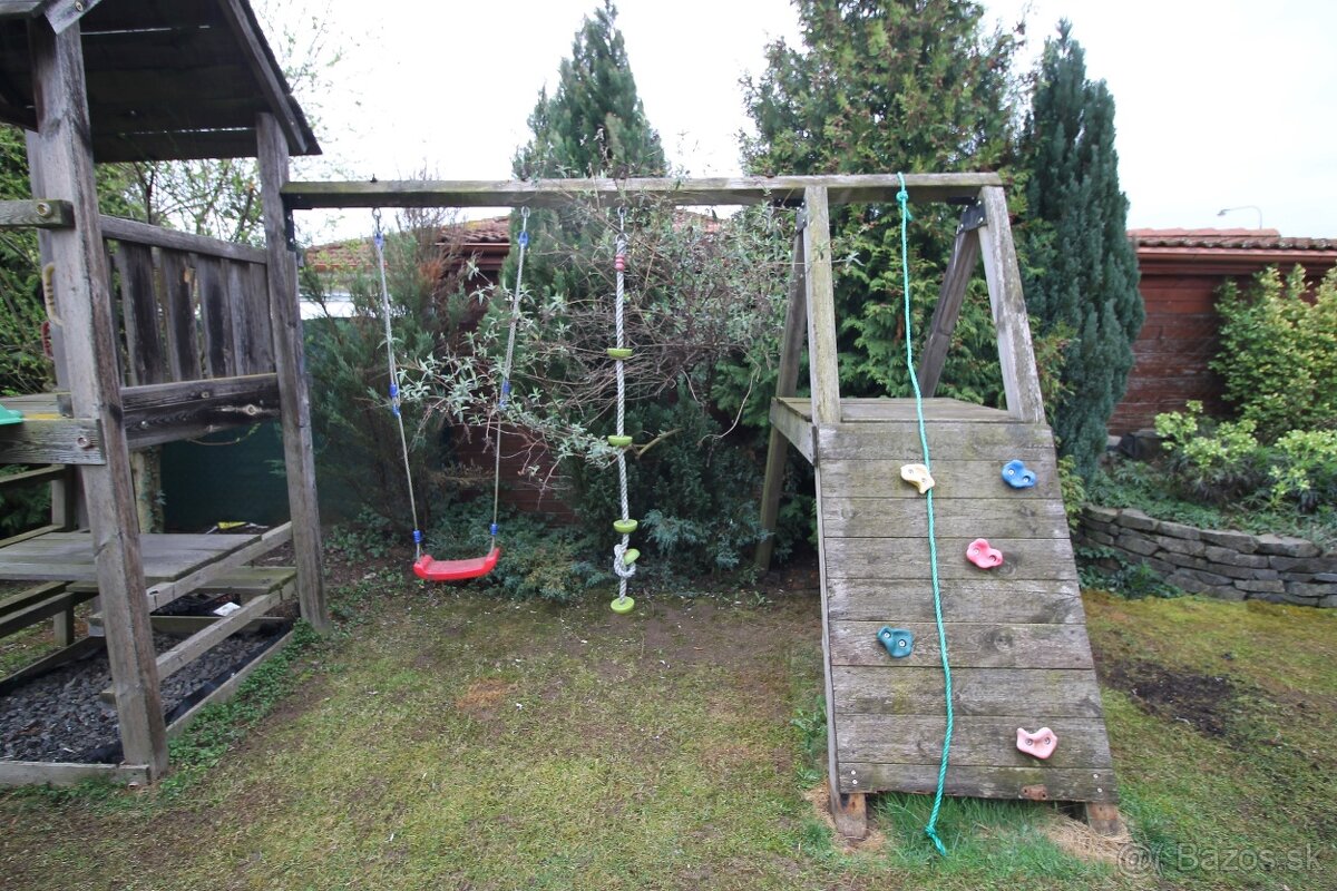 Drevené detské ihrisko - borovica - 2