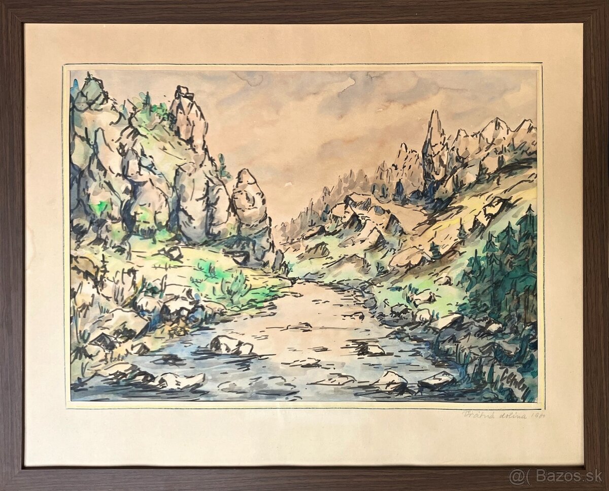 maľba - "Vrátna dolina" - 2