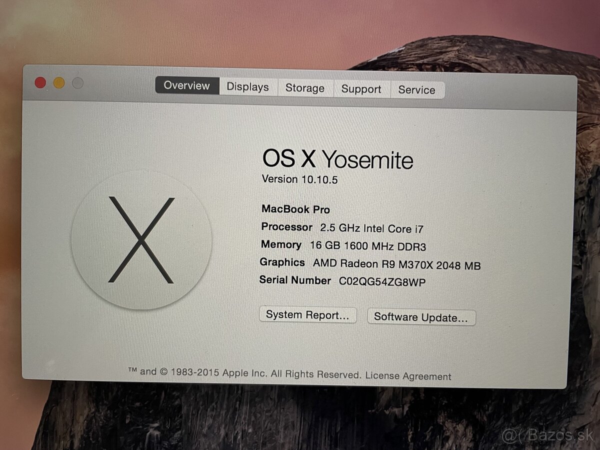 Macbook Pro Mid 2015 - 2