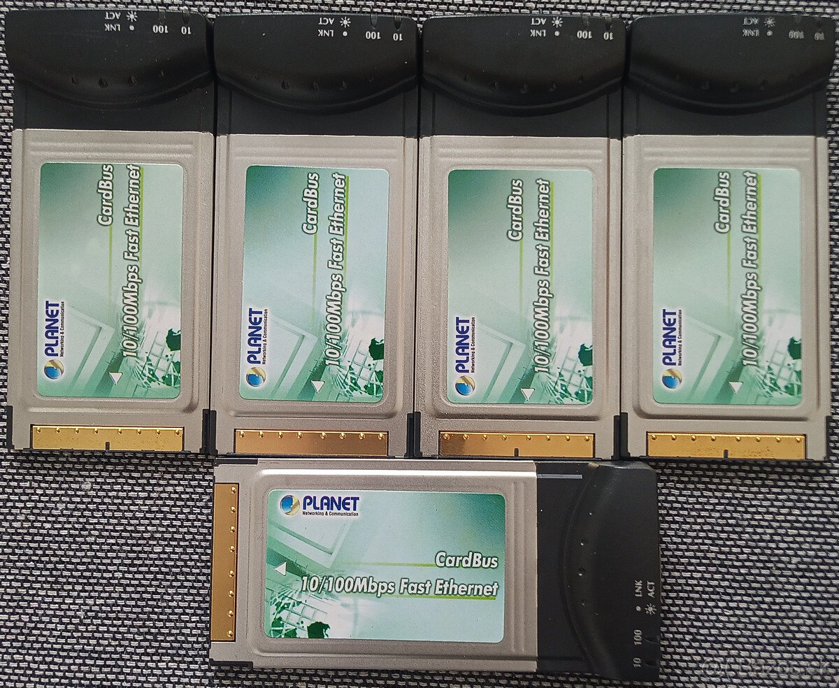 PCMCIA (PC card) sieťové karty 10/100Mbps - 2