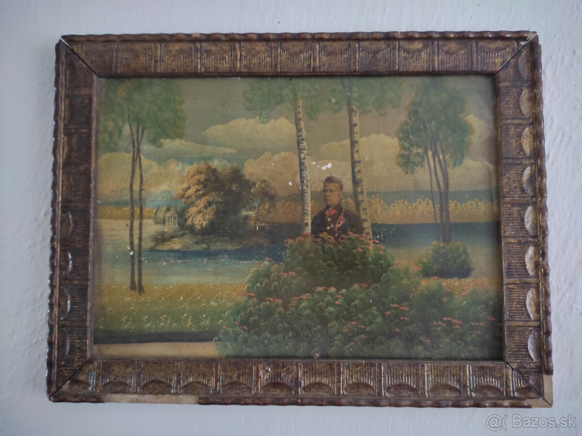 Predám starožitný obraz vojenský 1. svetová vojna - 2