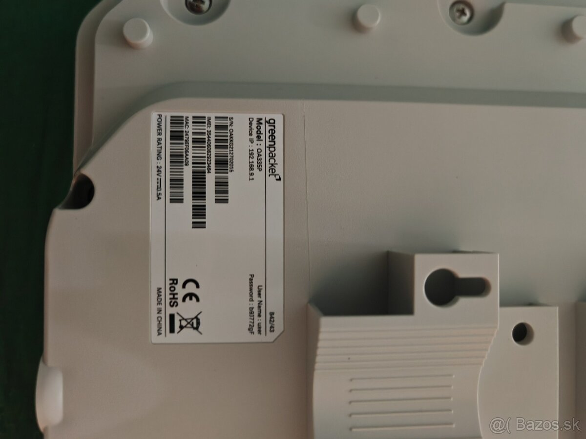 Anténa Green packet a router mikrotik - 2