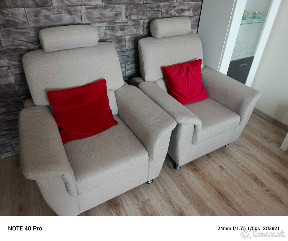 Sedacia súprava +2kreslá - 2