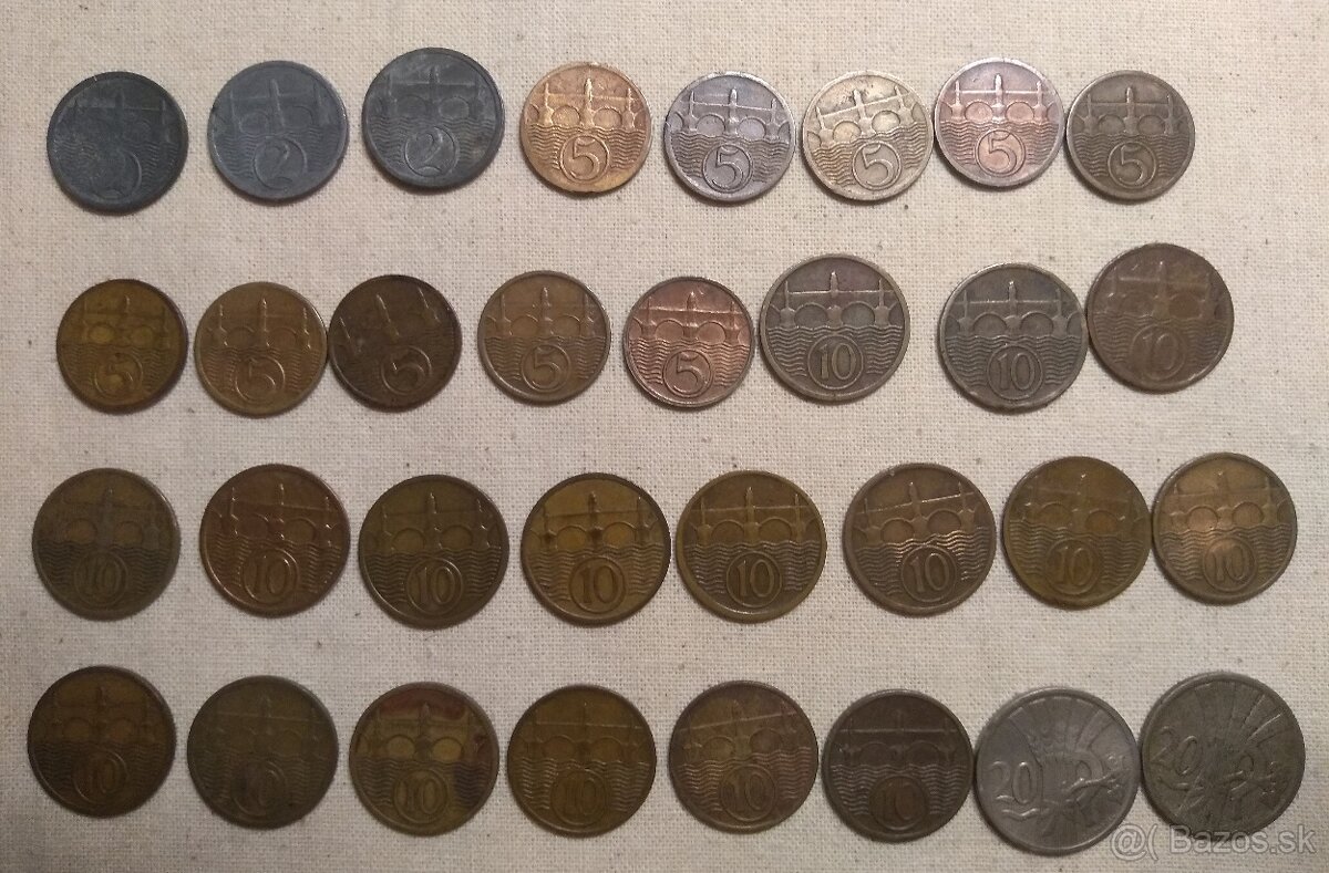 Obehové mince ČSR 1918-1939 - 2