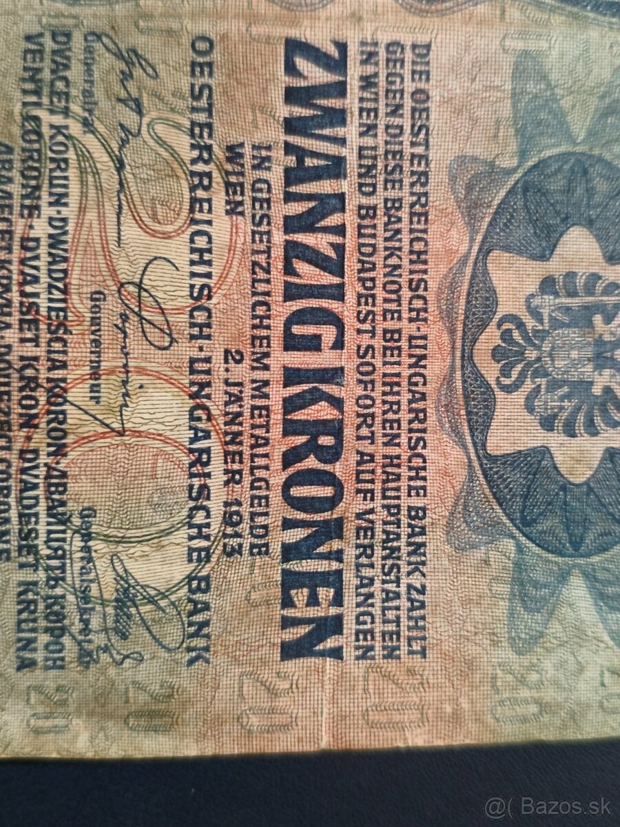 Staré bankovky 1913 - 2