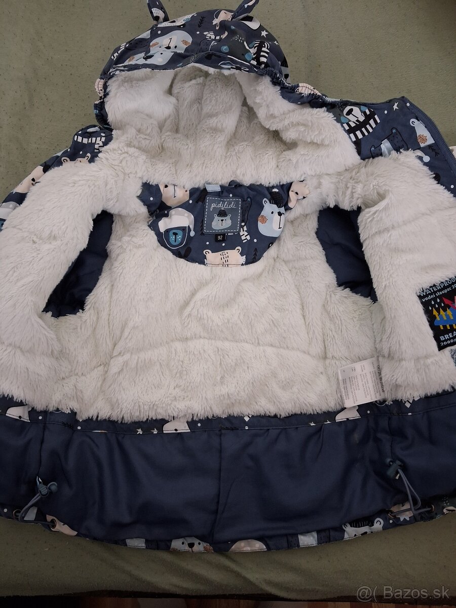 Chlapčenská Pidilidi zimná bunda modrá 92 - 2