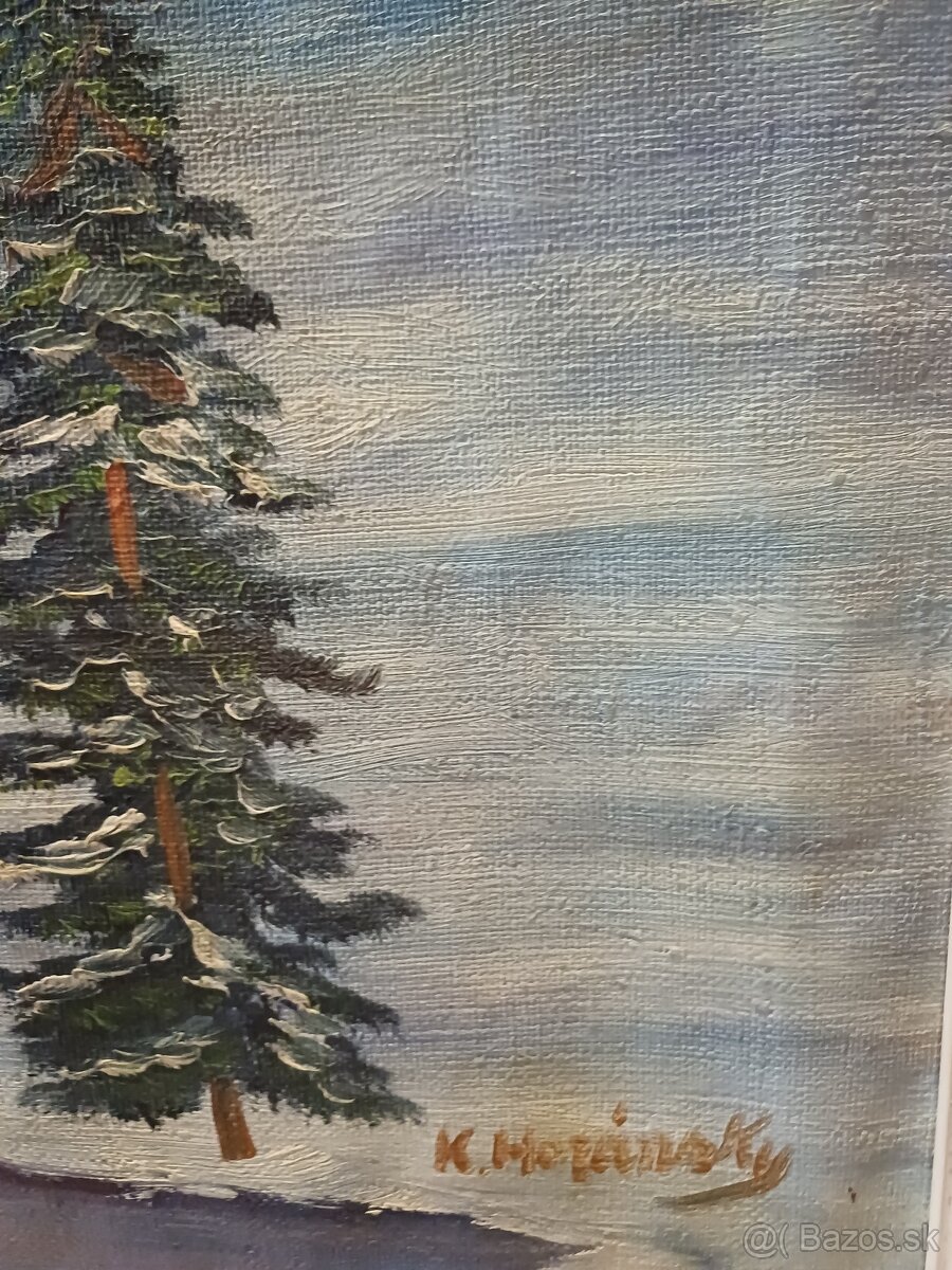 Obraz olejmalba: Zimna krajinka - 2