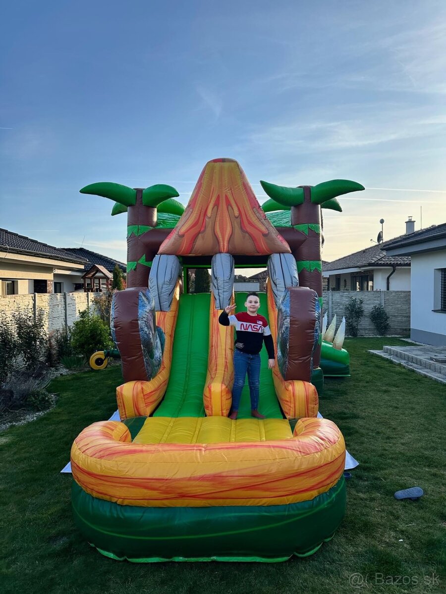 Skákací hrad Dinosaurie combo 2v1 - 2