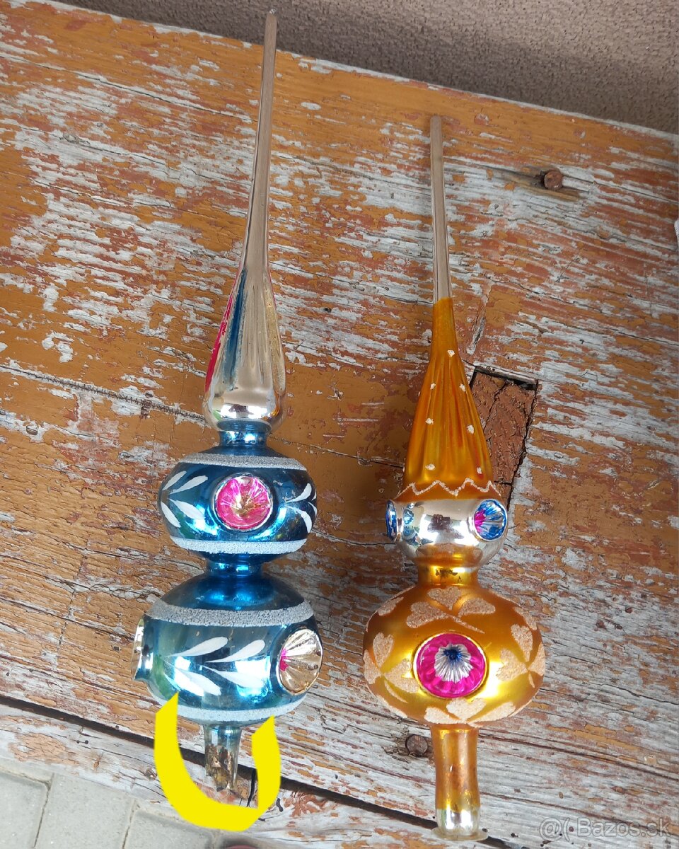 Predám staré vianočné ozdoby "špice, kopije" - 2