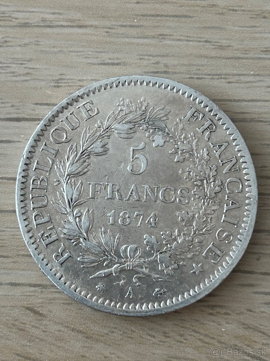 5 Franc 1874 - 2