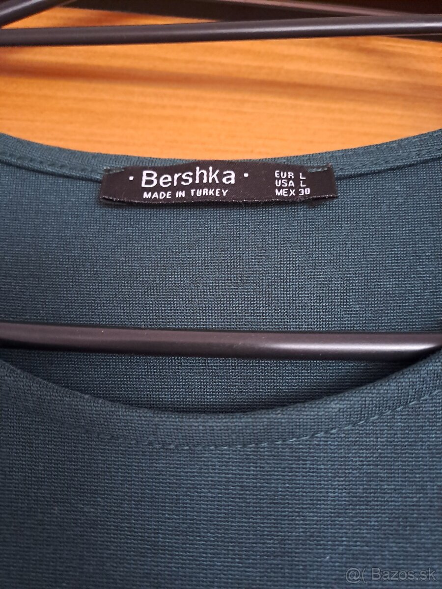 Tmavozelené šaty veľkosť L - 2