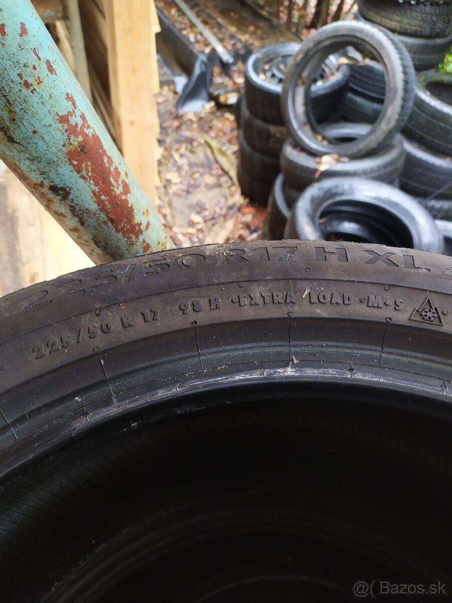 4ks 225/50 R17 zimné pneumatiky Continental - 2