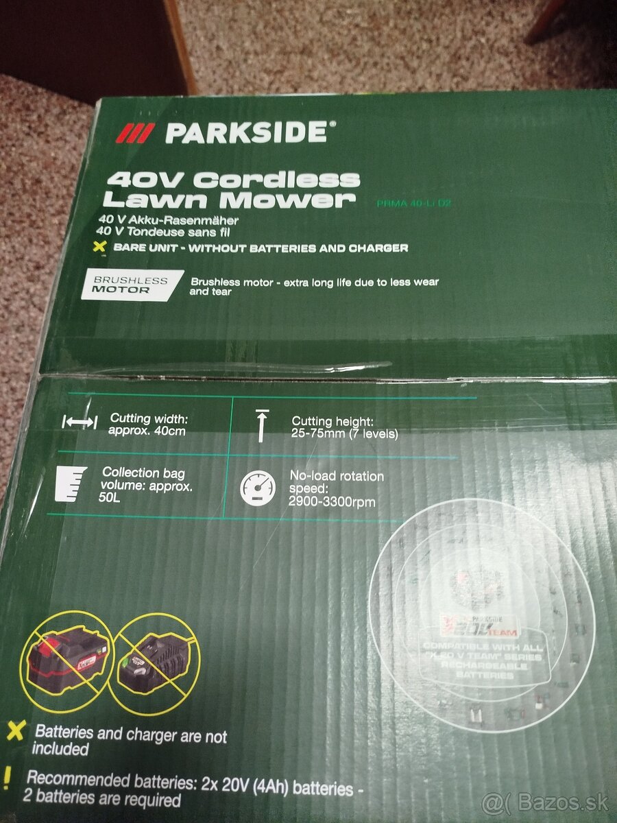 Aku kosačka parkside - 2