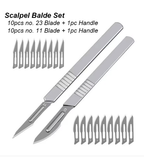 Skalpel sada - 22ks, nove - 2