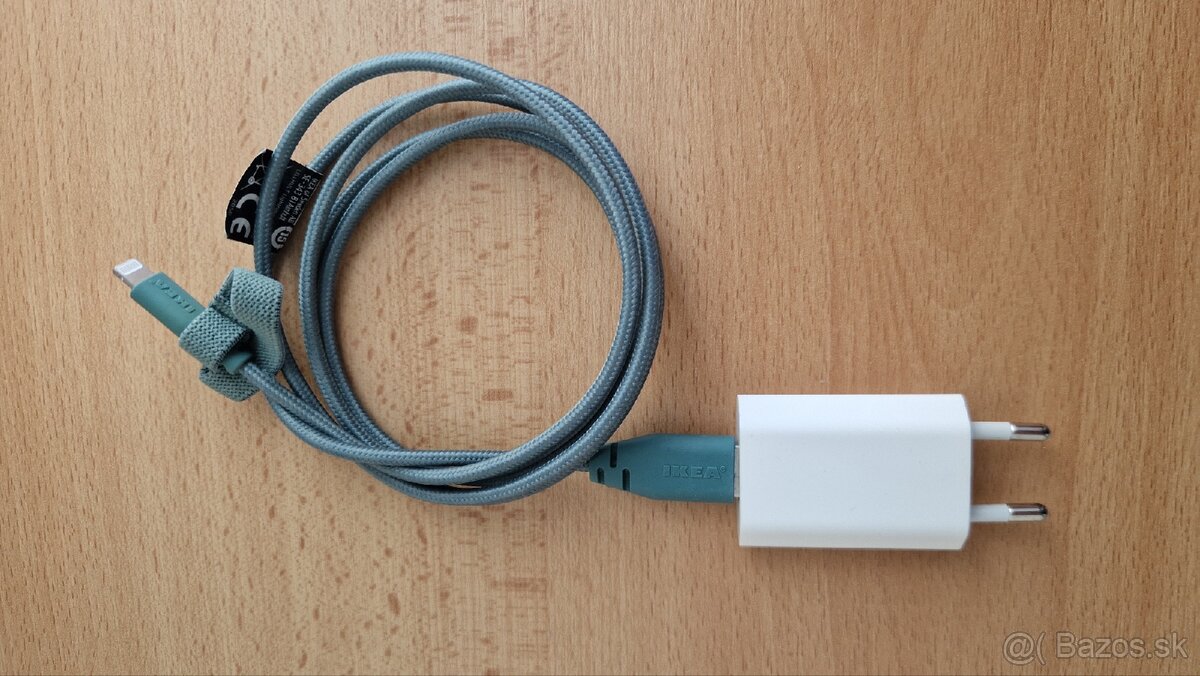 Kábel lightning pre nabíjanie Apple zariadení s adaptérom - 2