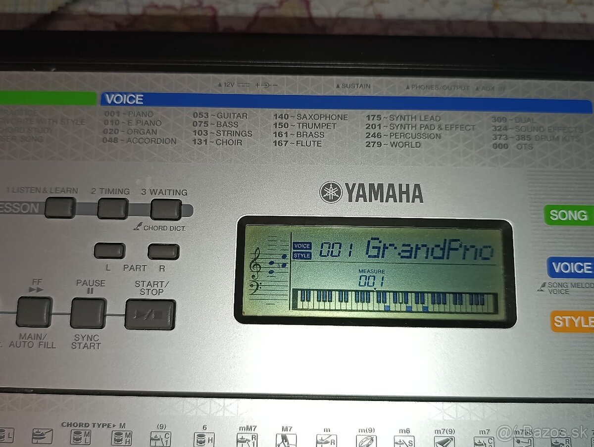 Keyboard / syntetizátor / klavír Yamaha YPT-255 - 2