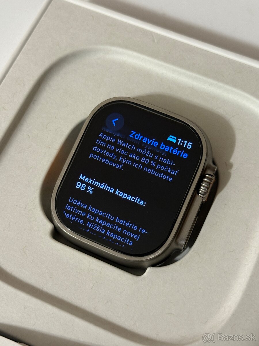 Apple watch ultra 2 49mm Kupené v o2 komplet bat 98% - 2