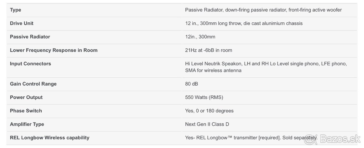 High-End sub-basový modul REL Acoustics S/5 SHO - 2