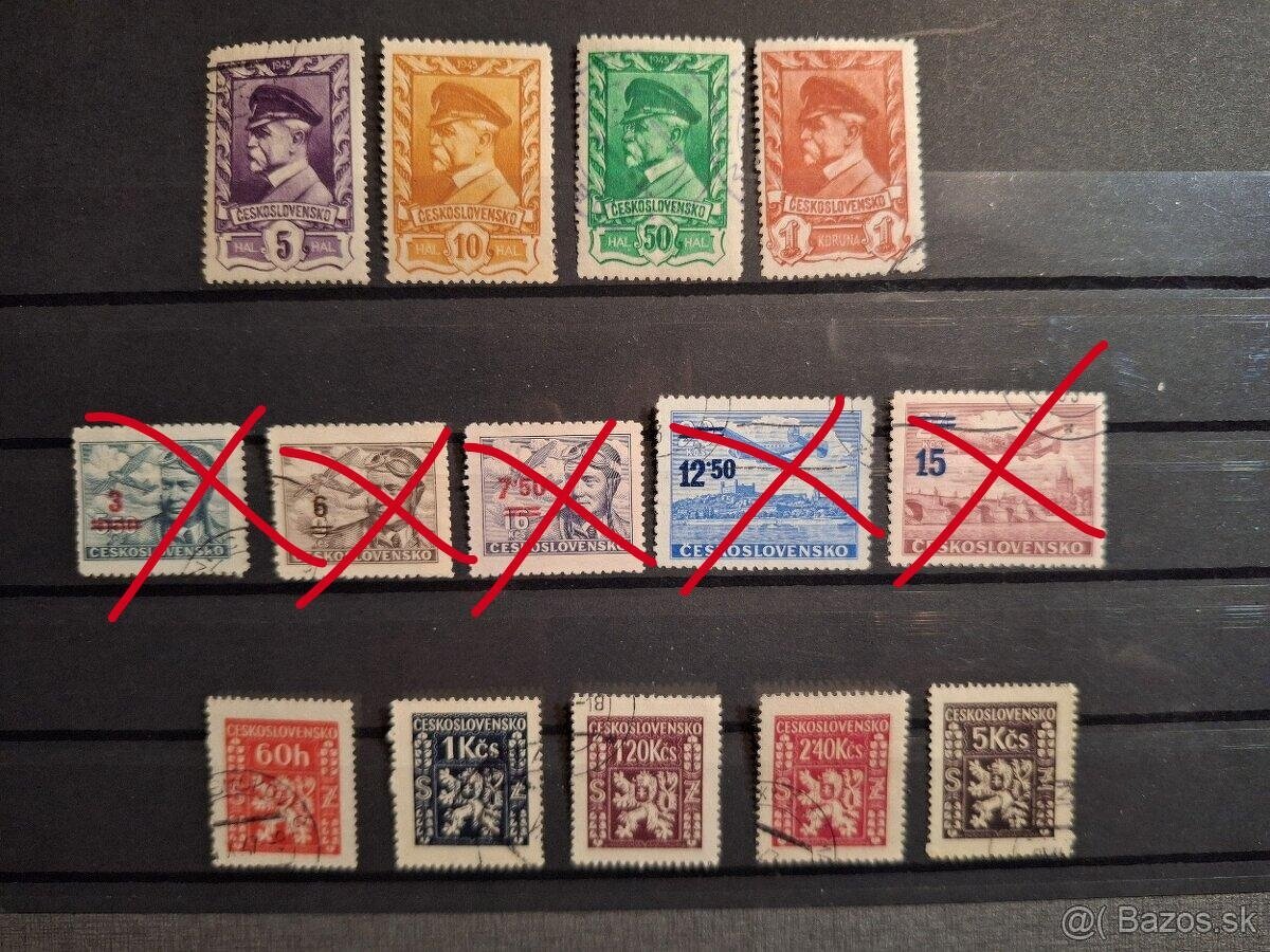Poštové známky Československo 3 - 2