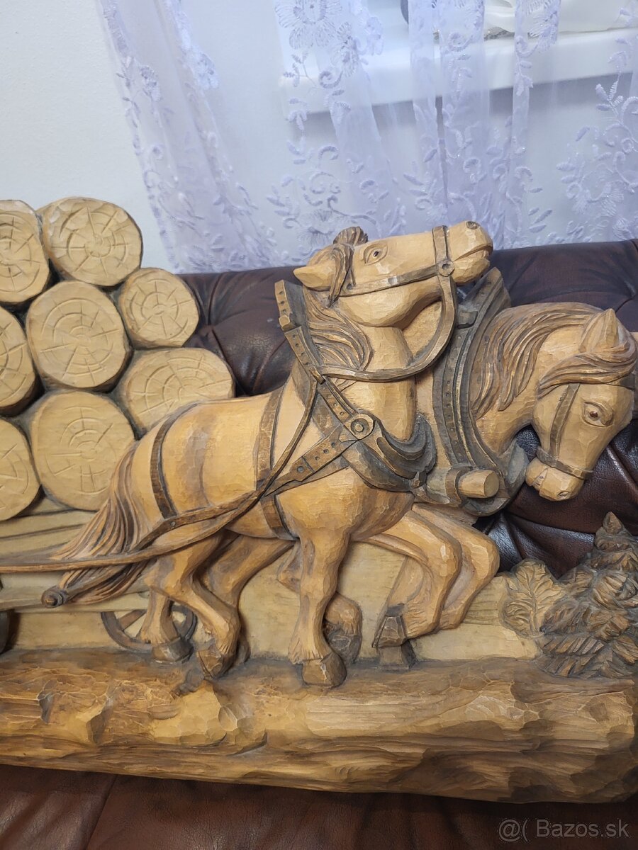 Dreveny obraz vyrezavany - 2