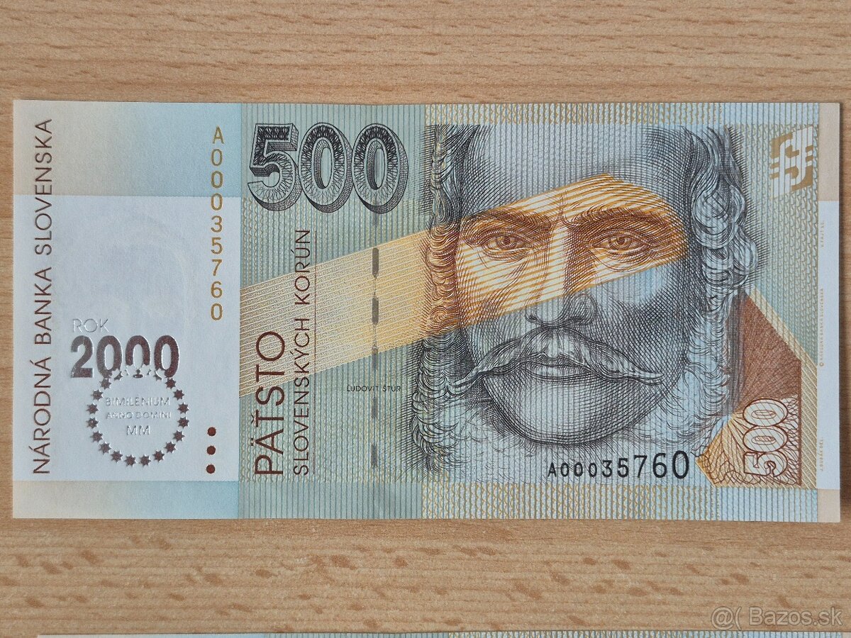 Predám bankovky - bimilénium UNC - 2