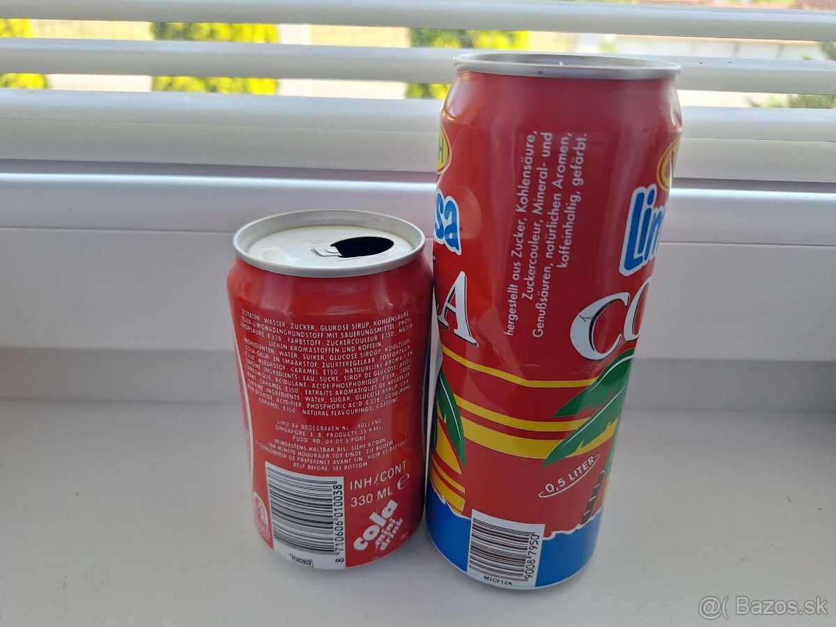 retro coca cola plechovky - 2