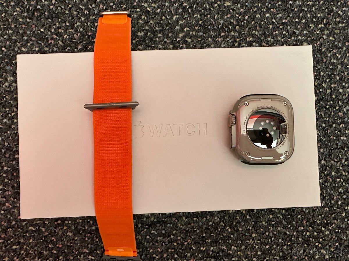 Apple watch ultra titanium case orange alpine loop - 2