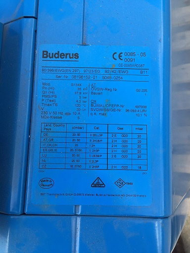 Plynový kotol BUDERUS + bojler - 2