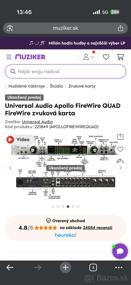Universal Audio Apollo FireWire - 2