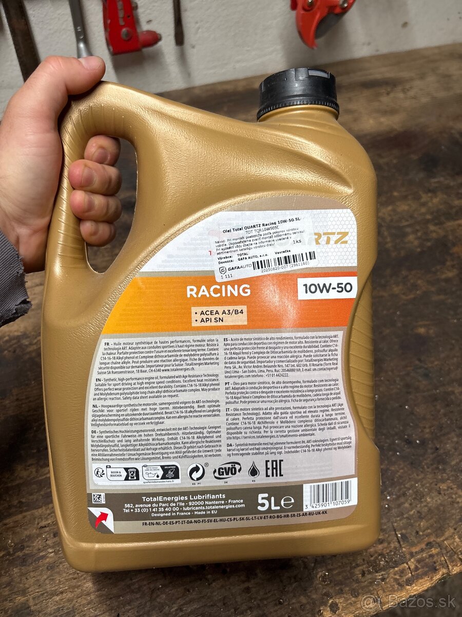 Total QUARTZ Racing 10W-50 5L - 2