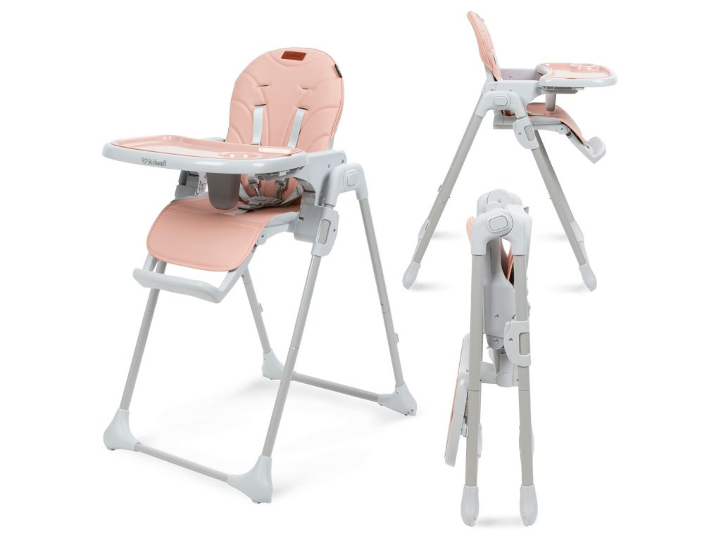 Kidwell Detská jedálenská stolička BENO pink - 2