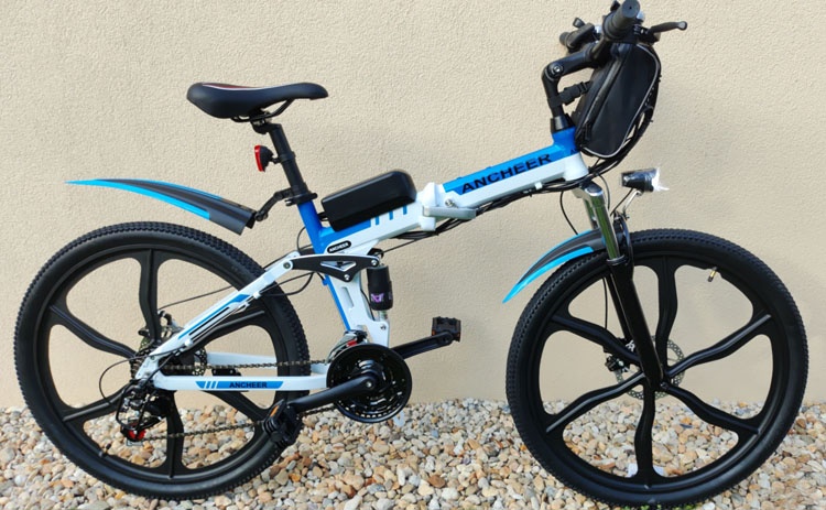 Celoodprúžený skladací ANCHEER 250W ALU rám, Shimano prevody - 2