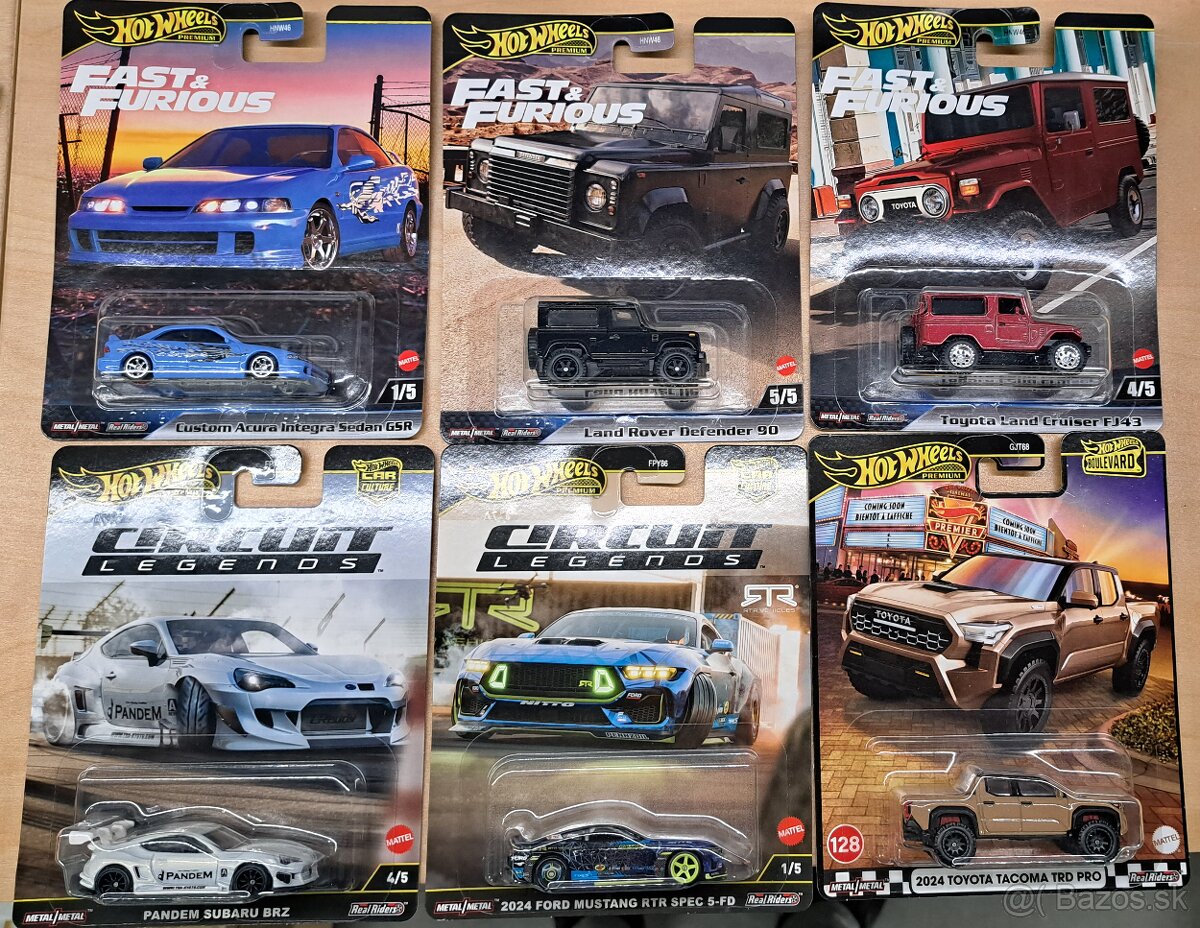HotWheels Premium - NOVÉ - více kusů - 2