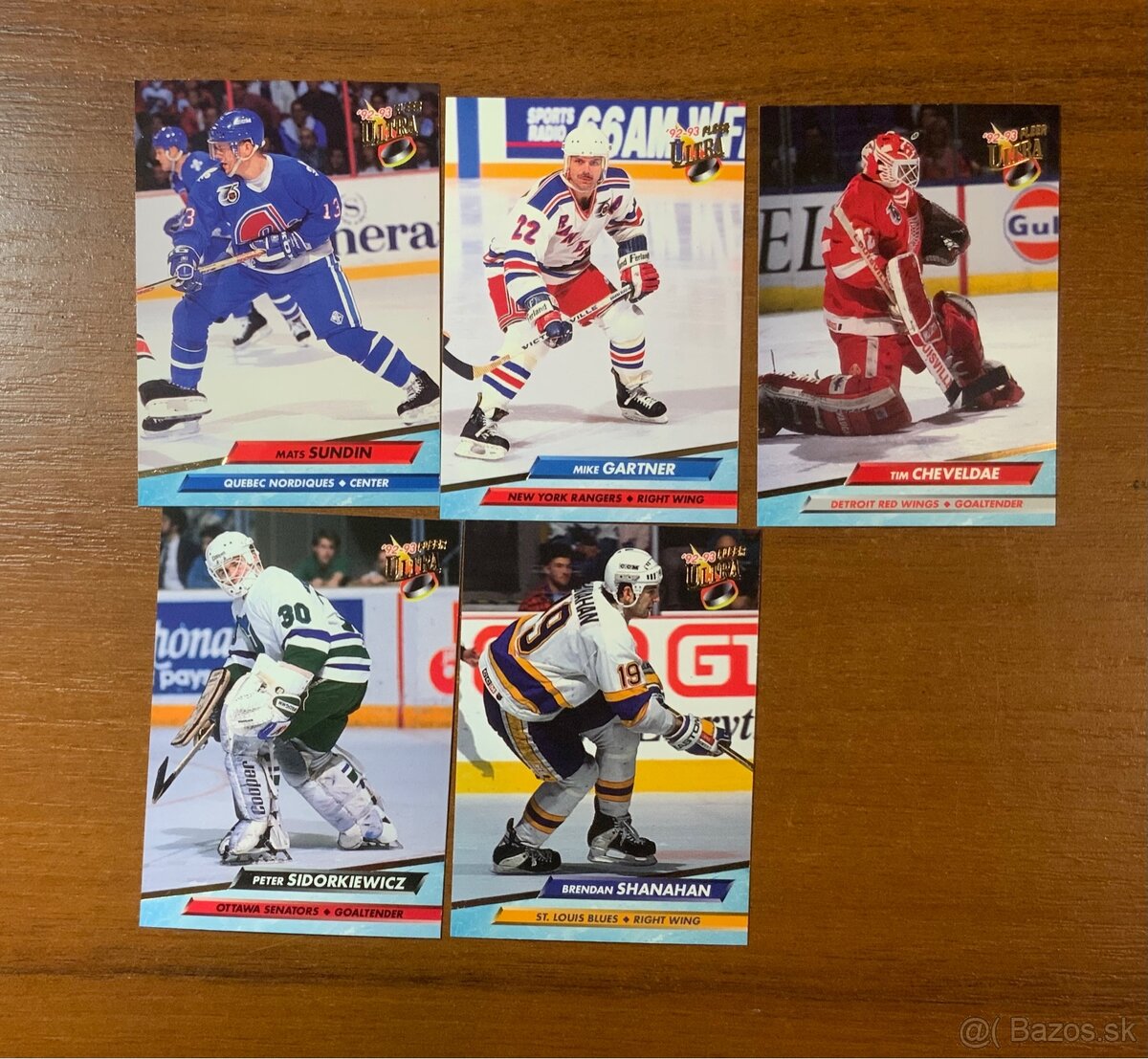1992-93 Fleer Ultra hockey cards, kartičky nhl - 2