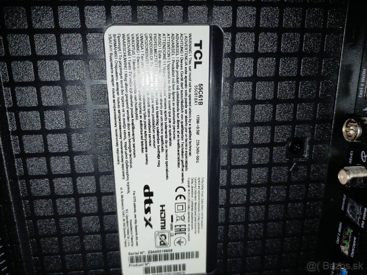 Predám televízor TCL 55C61B - 2